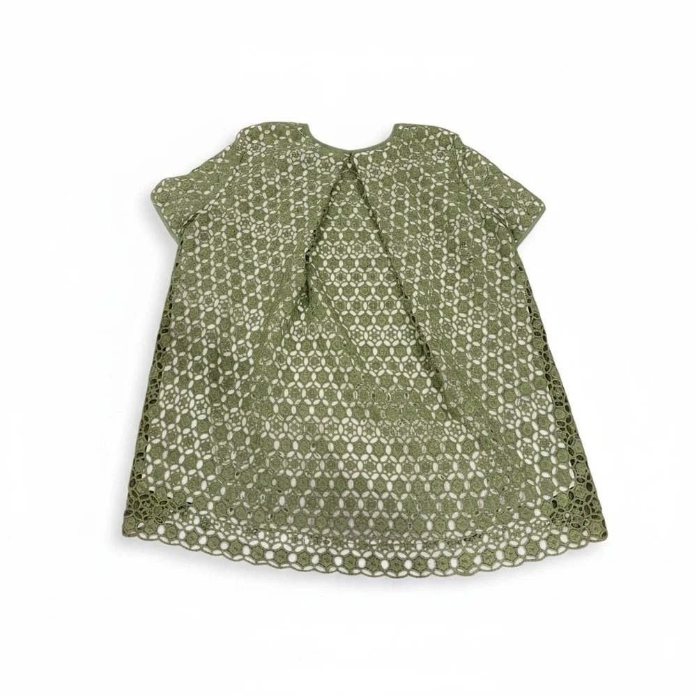 TORY BURCH Olive Lace Detail Top